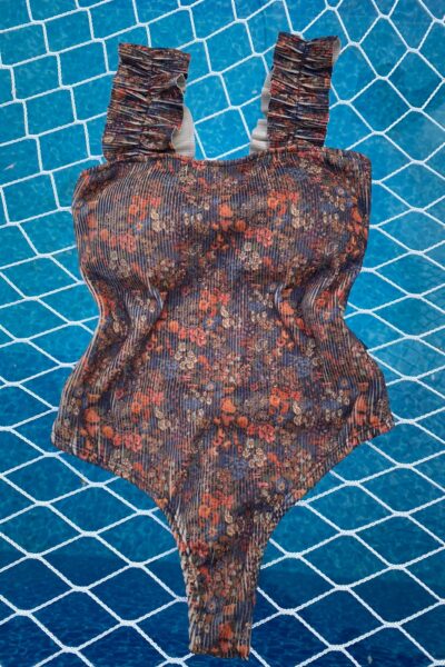 Body Maiô Maria Floral Dark Ref: 105